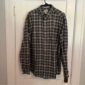 L.L. Bean Button Down Flannel 100% Cotton